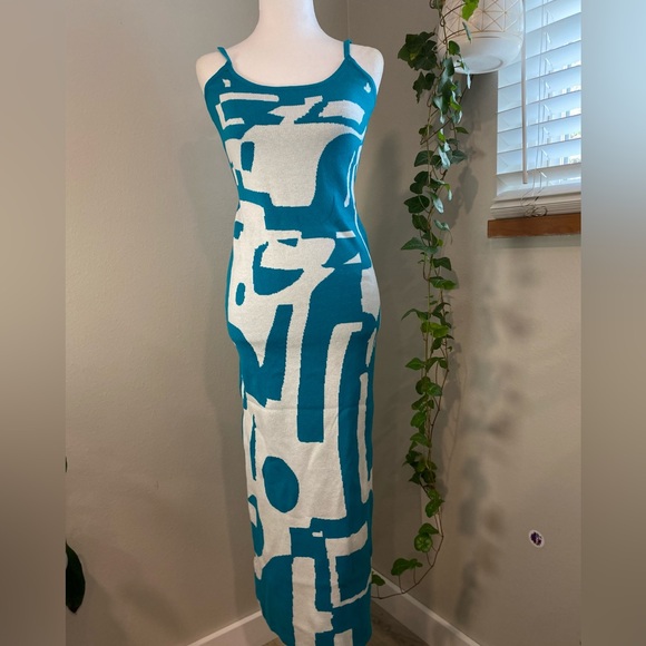 Bodycon Dresses for Women Summer Knit Hollow Out Sexy Night Out Midi Maxi Dress - Picture 2 of 9